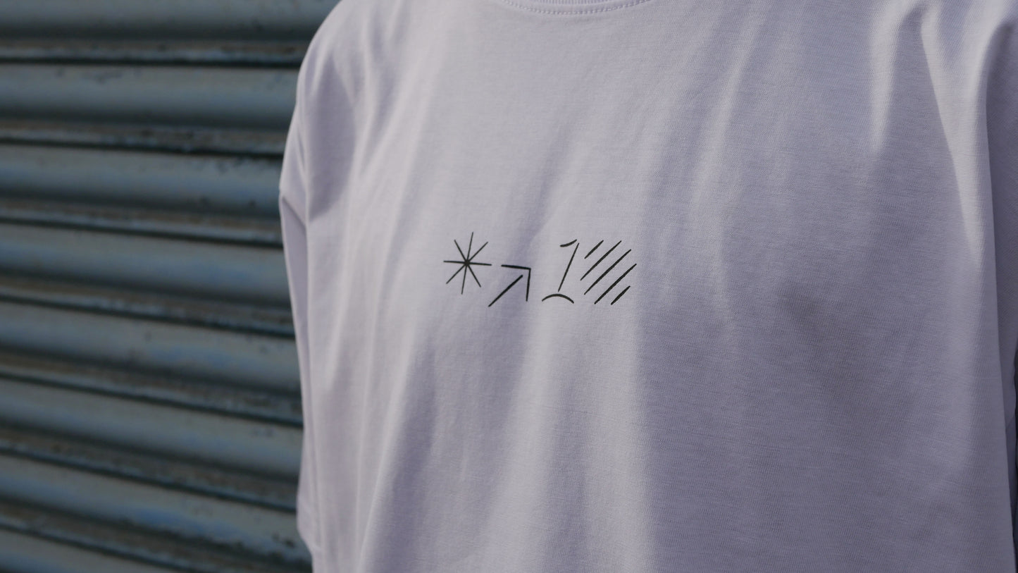 TD10 - White Logo Tee